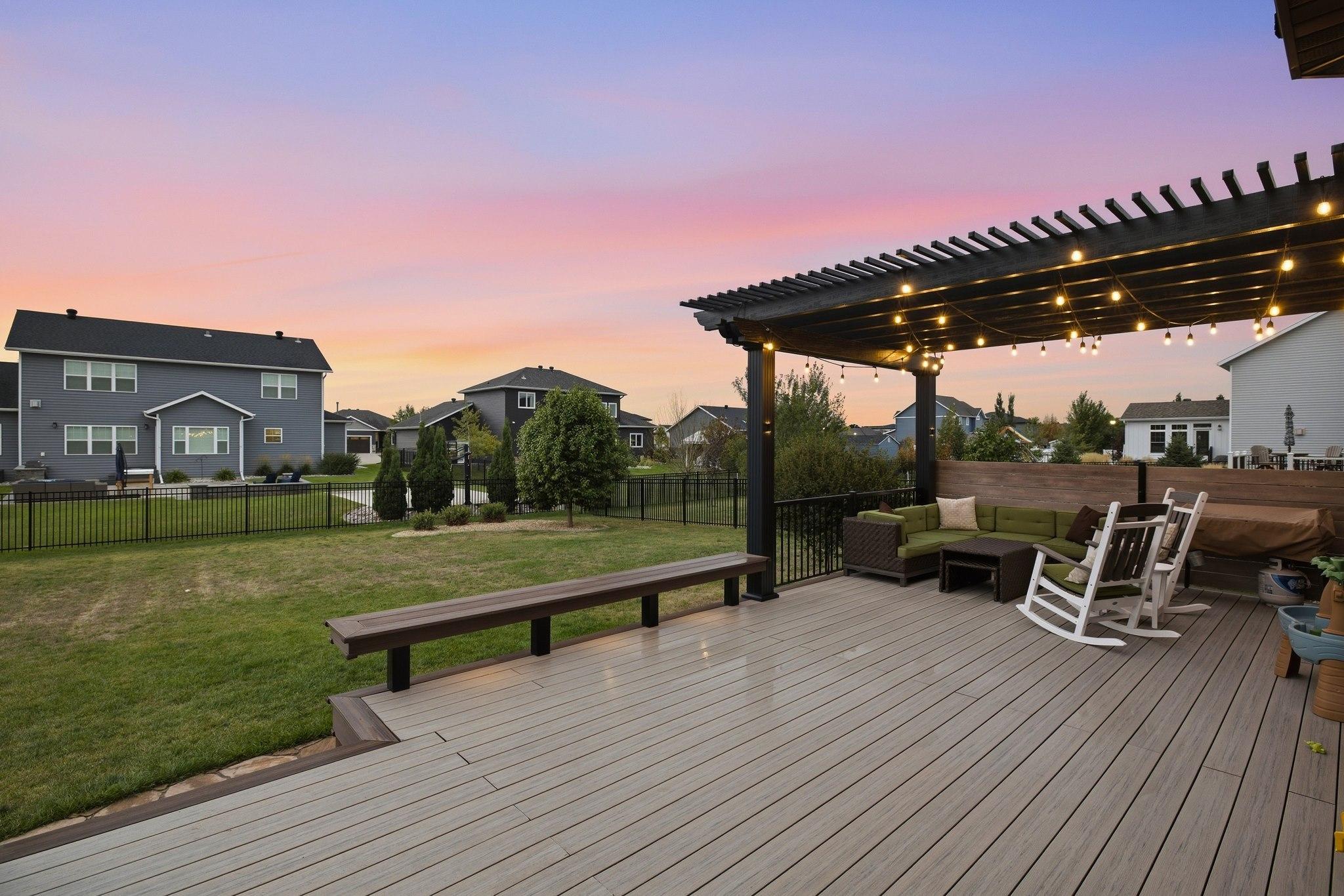 Deck / Back yard (Sunset)