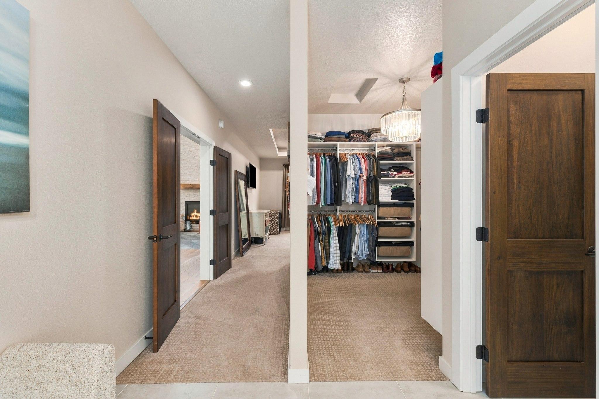 Entrance to the primary bedroom Suite / Closet
