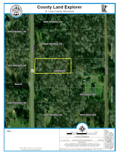 TBD XXX Maxwell Road, Duluth, MN 55803