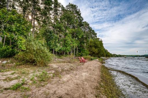 Sandy shoreline