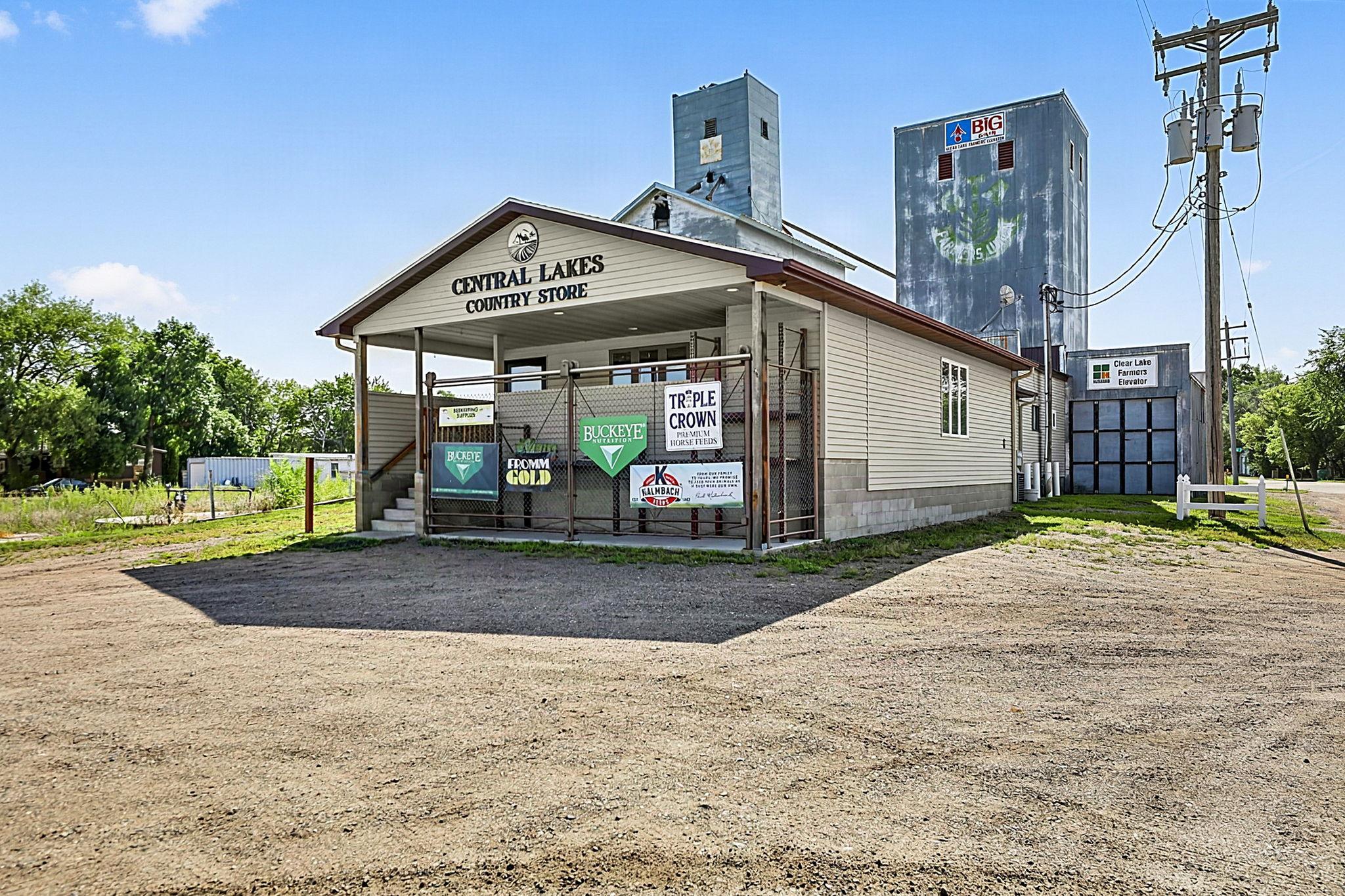 Front View Sales Building with Parking Lot