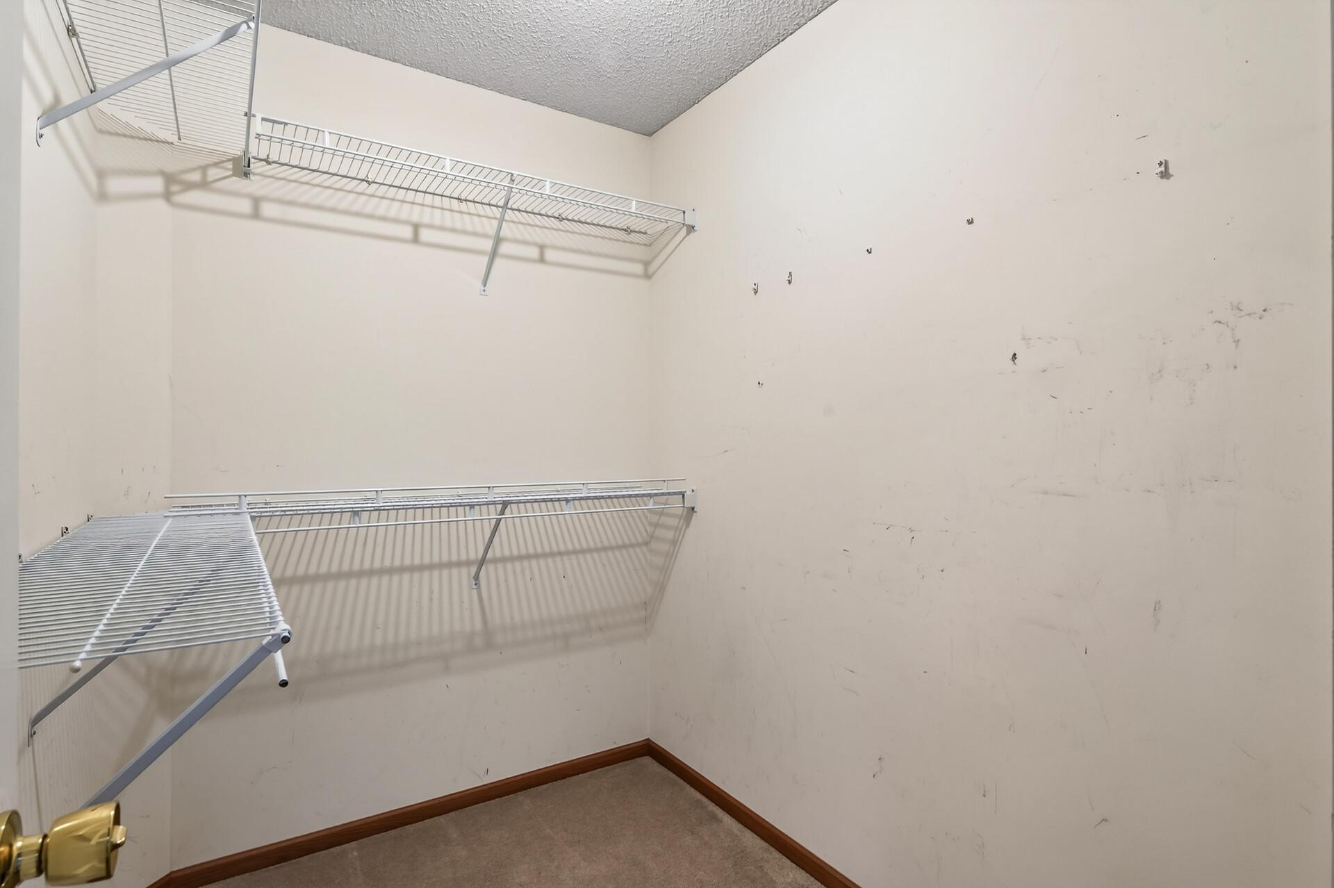 Sizeable walk in closet