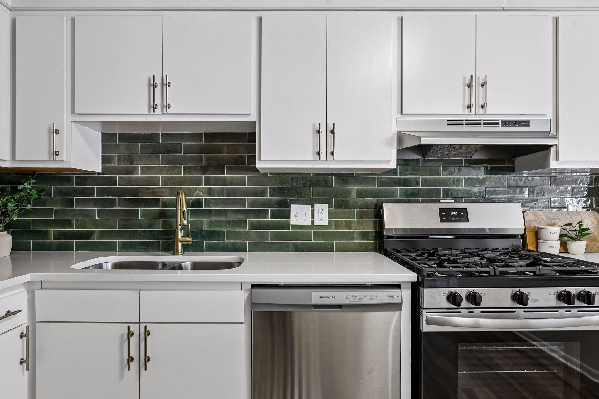 Beautiful tile backsplash