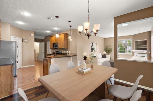 Dining room / Kitchen -- Virtually staged