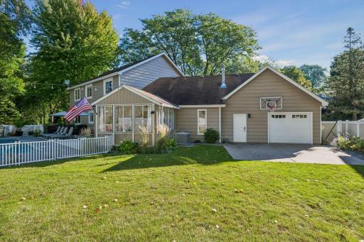 This side of the rear yard is perfect for pets, children and games