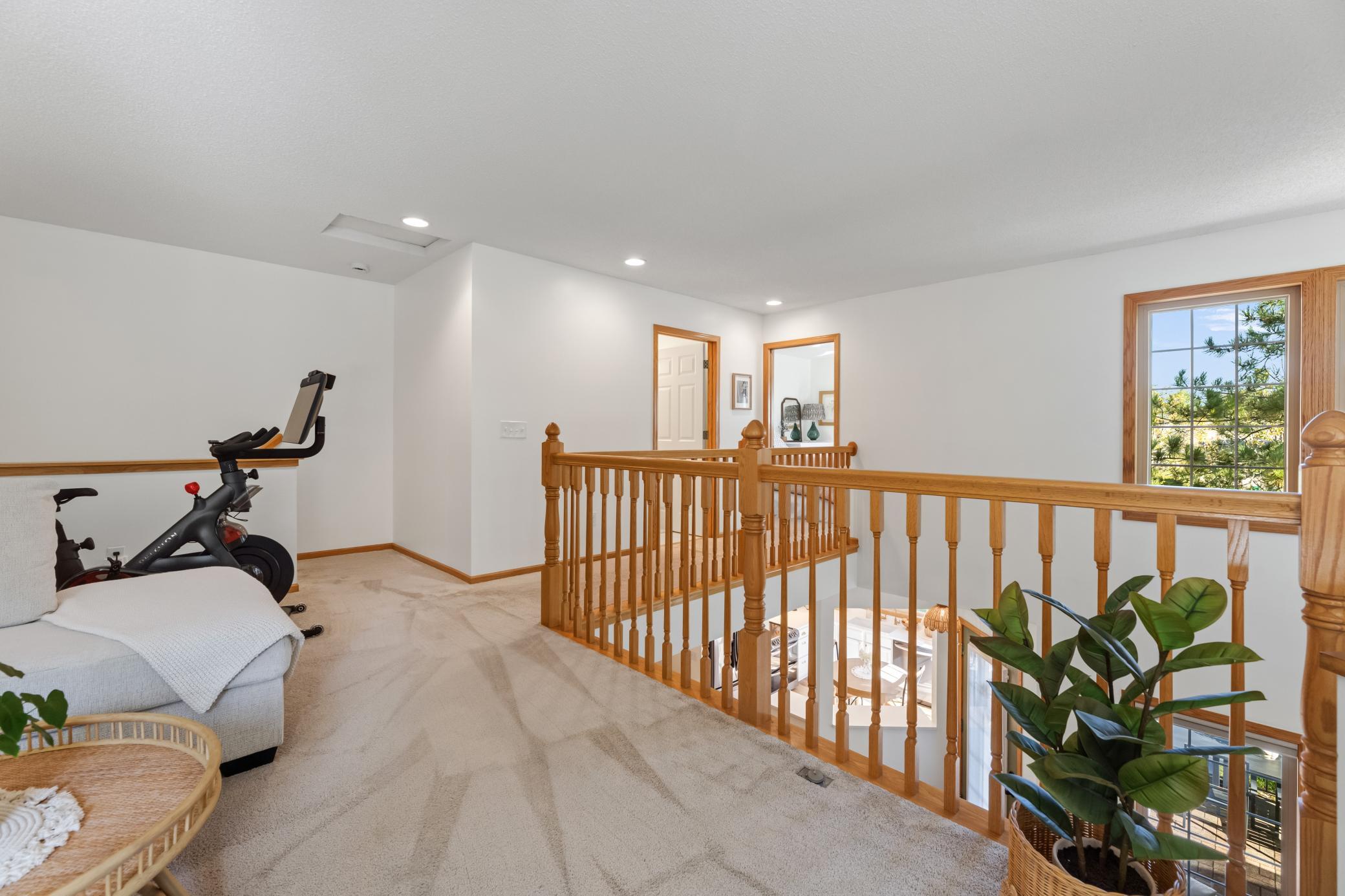 Flexible space ideal for a home office, workout area, hobbies or additional lounging.