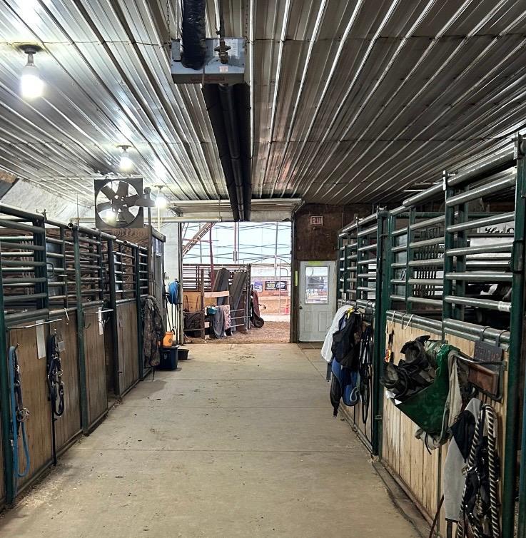 stable entrance to breezeway