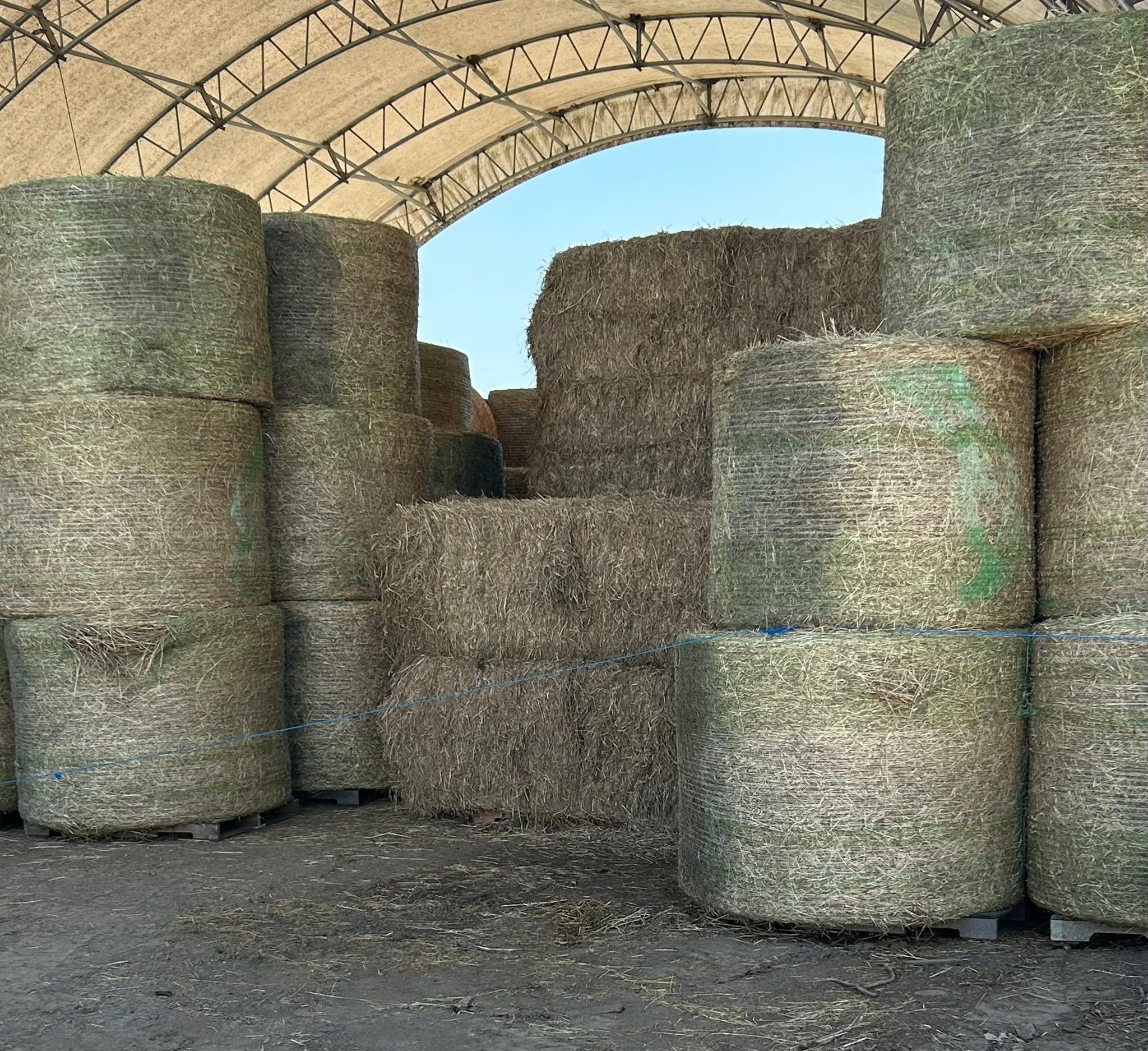 60x60 open ended hay storage