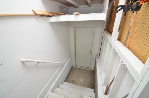 Garage access to the Laundry room.