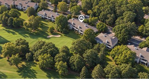 Welcome to 14358 Fairway Drive within the Bent Creek Golf Club community, surrounded by mature trees, golf-course views, and well-kept townhome grounds. Virtually enhanced.