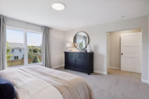 Primary Owners Bedroom. Model representation â color finishes will be different