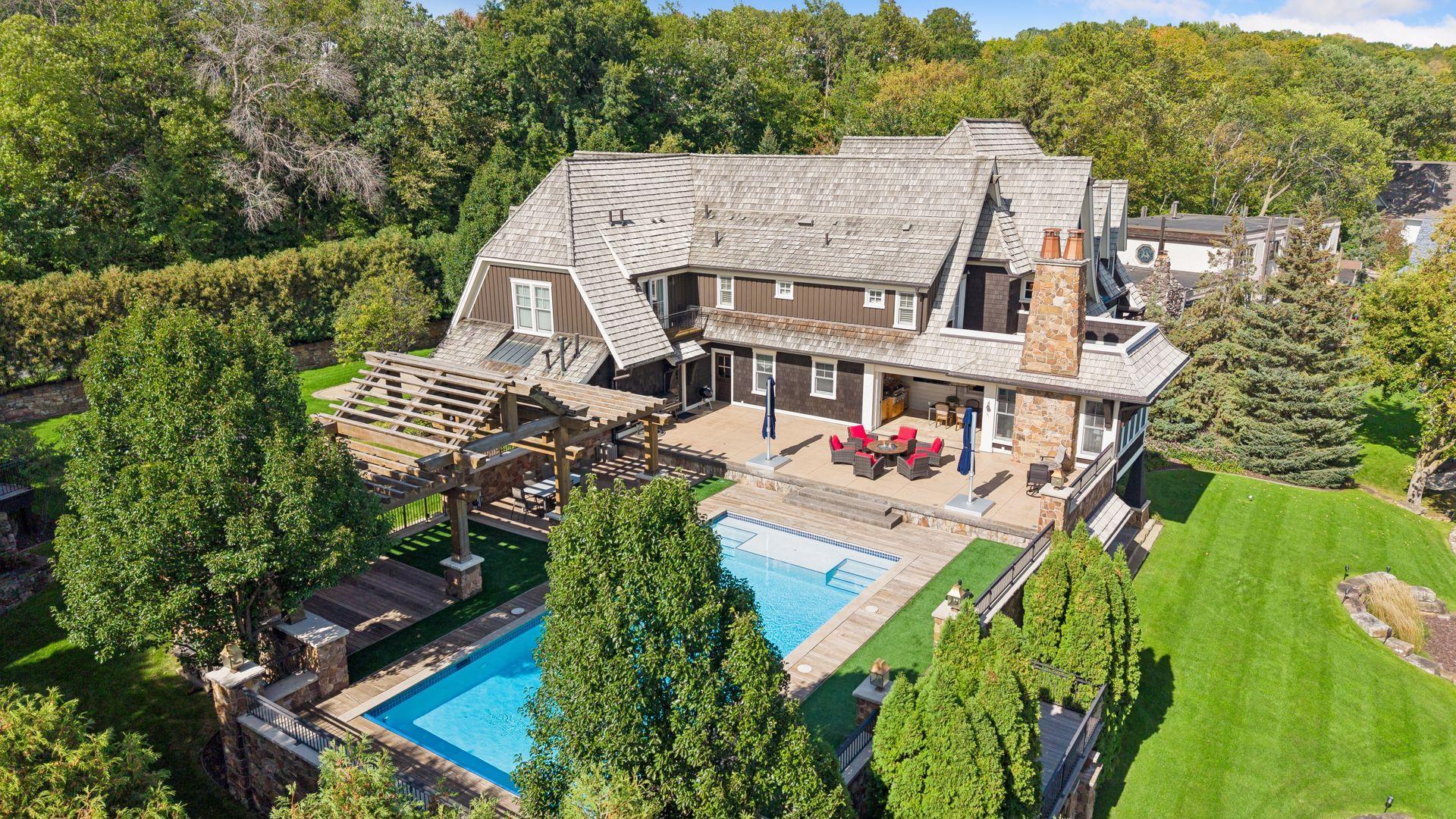 Heated outdoor pool and patio spaces