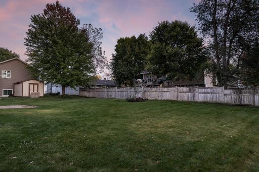 mature trees and space to enjoy the outdoors