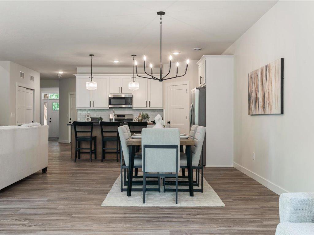 Spacious dining room