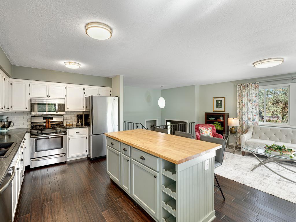 This is a dream of a kitchen for socializing.