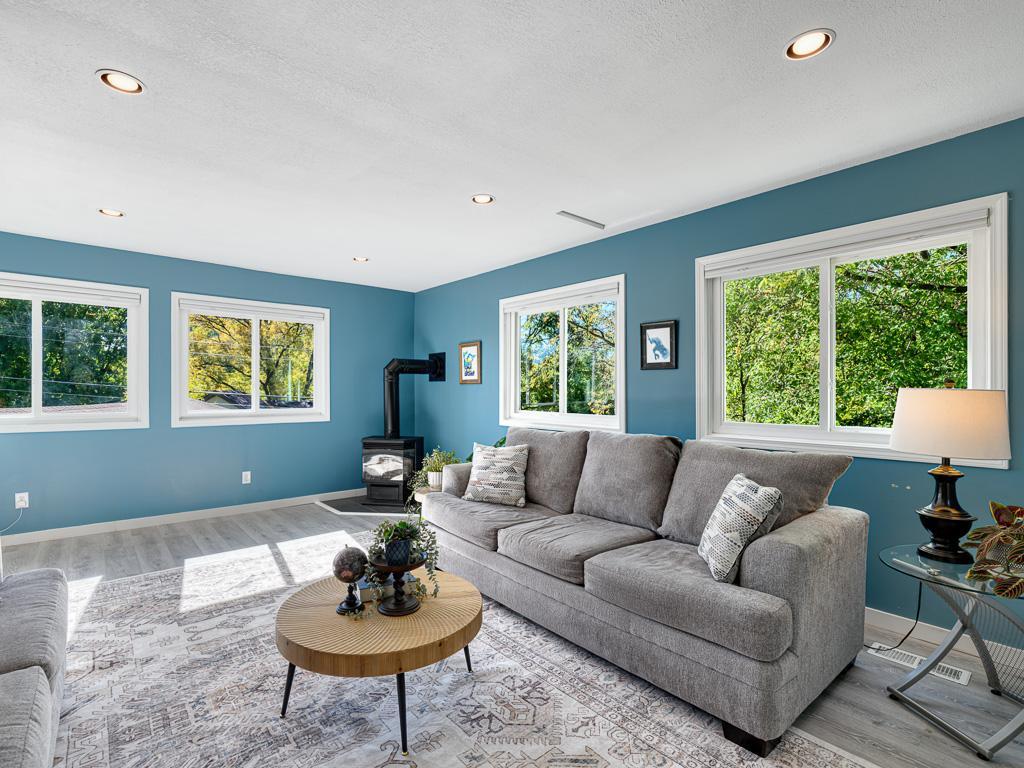 Cozy up to the gas burning fireplace in the cooler months.