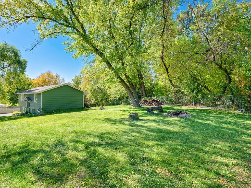 This half acre lot is a dream for yard games and summer campfires.
