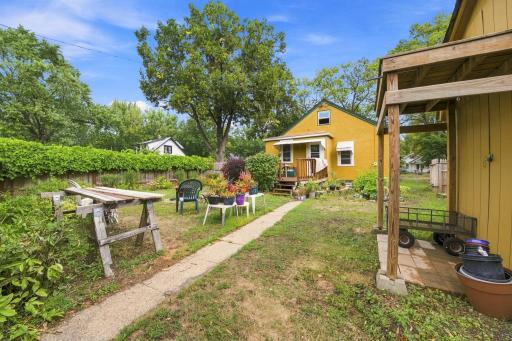 Private back yard
