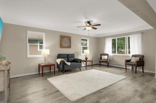 Lots of windows bring great natural light into the main living space.