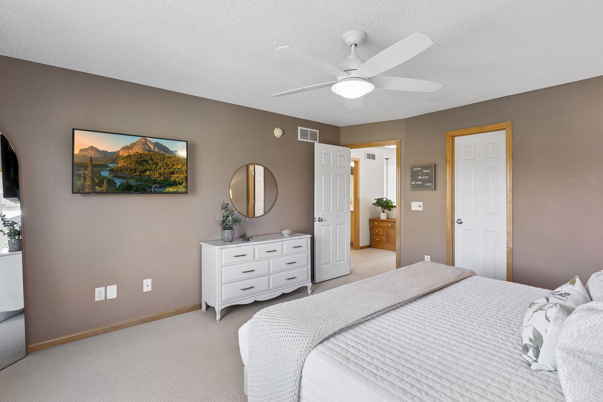 Having a full bath and walk-in closet in the primary suite adds everyday convenience, while the room itself offers plenty of flexibility for sleeping, relaxing or whatever fits your needs.