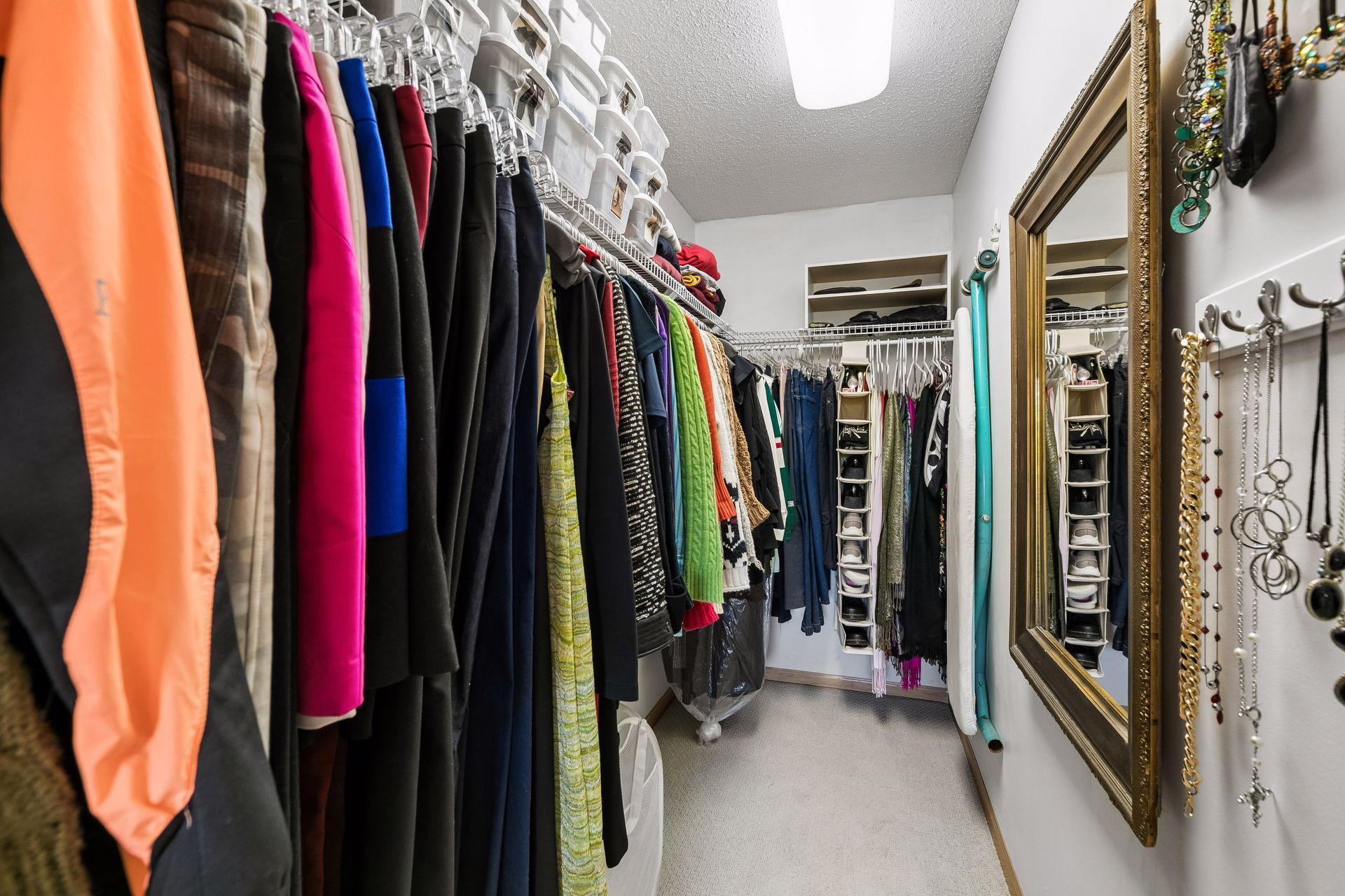 Primary walk-in closet
