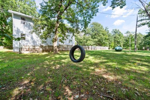 Bring back childhood memories with the tire swing!