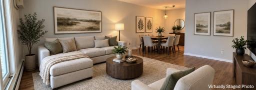 Family Room Virtually Staged