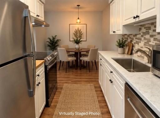Kitchen Virtually Staged