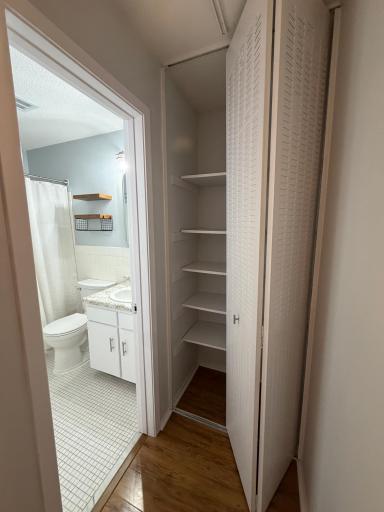 Bathroom and Hallway Closet
