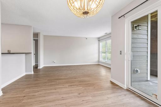 Luxury vinyl flooring throughout