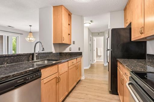 There is a large coat closet inside the home as you come inside.