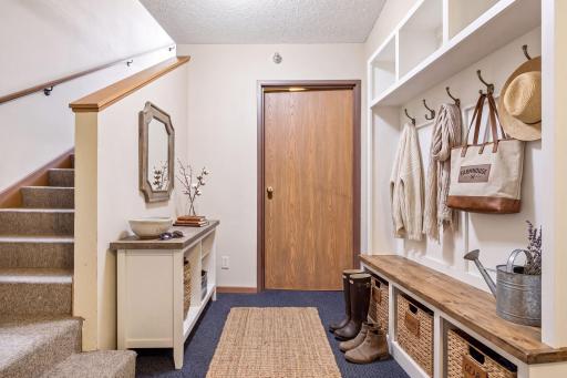 Great space for a drop zone, mudroom. This area is virtually staged.
