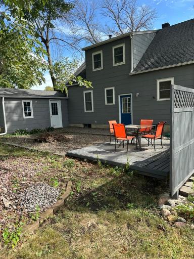 Patio and firepit area