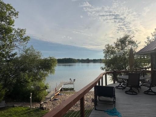 View of lake from deck