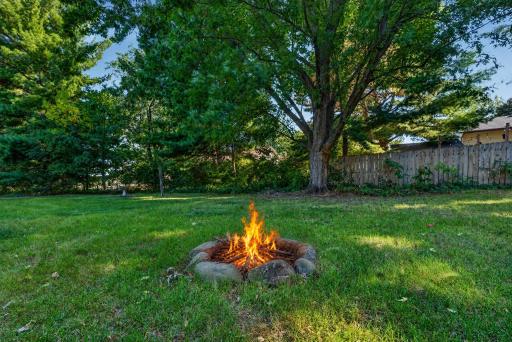 Fire pit for enjoying summer nights.