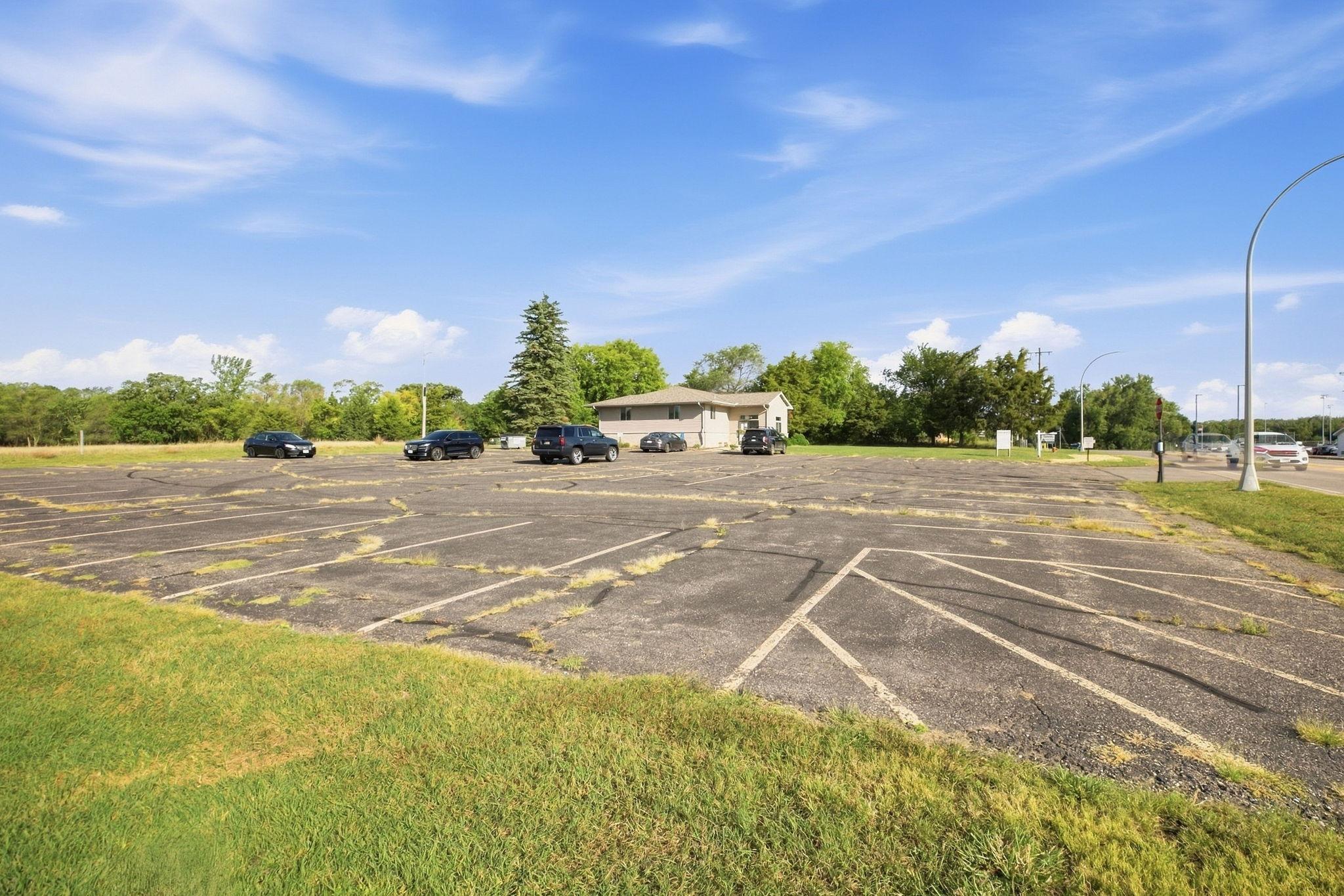Parking lot to building