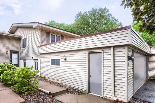 Attached 2-car garage and private entry in a convenient Shoreview setting.