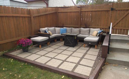 Lovely Sitting Area in Back Yard