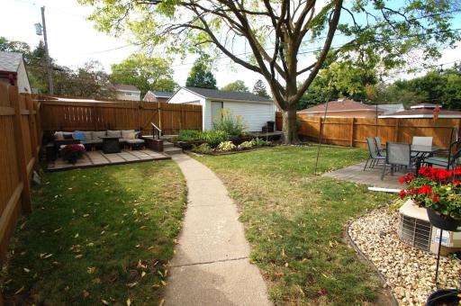 Private Back Yard w/ Sitting Area