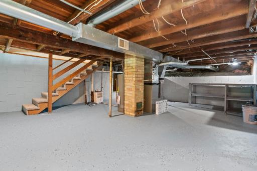Unfinished walkout lower level