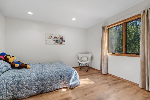 4th bedroom - lower level with lookout windows.