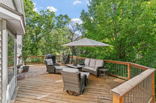 A true gem in Apple Valley! Enjoy 3 private and wood acres! Mature trees, surround your oasis.