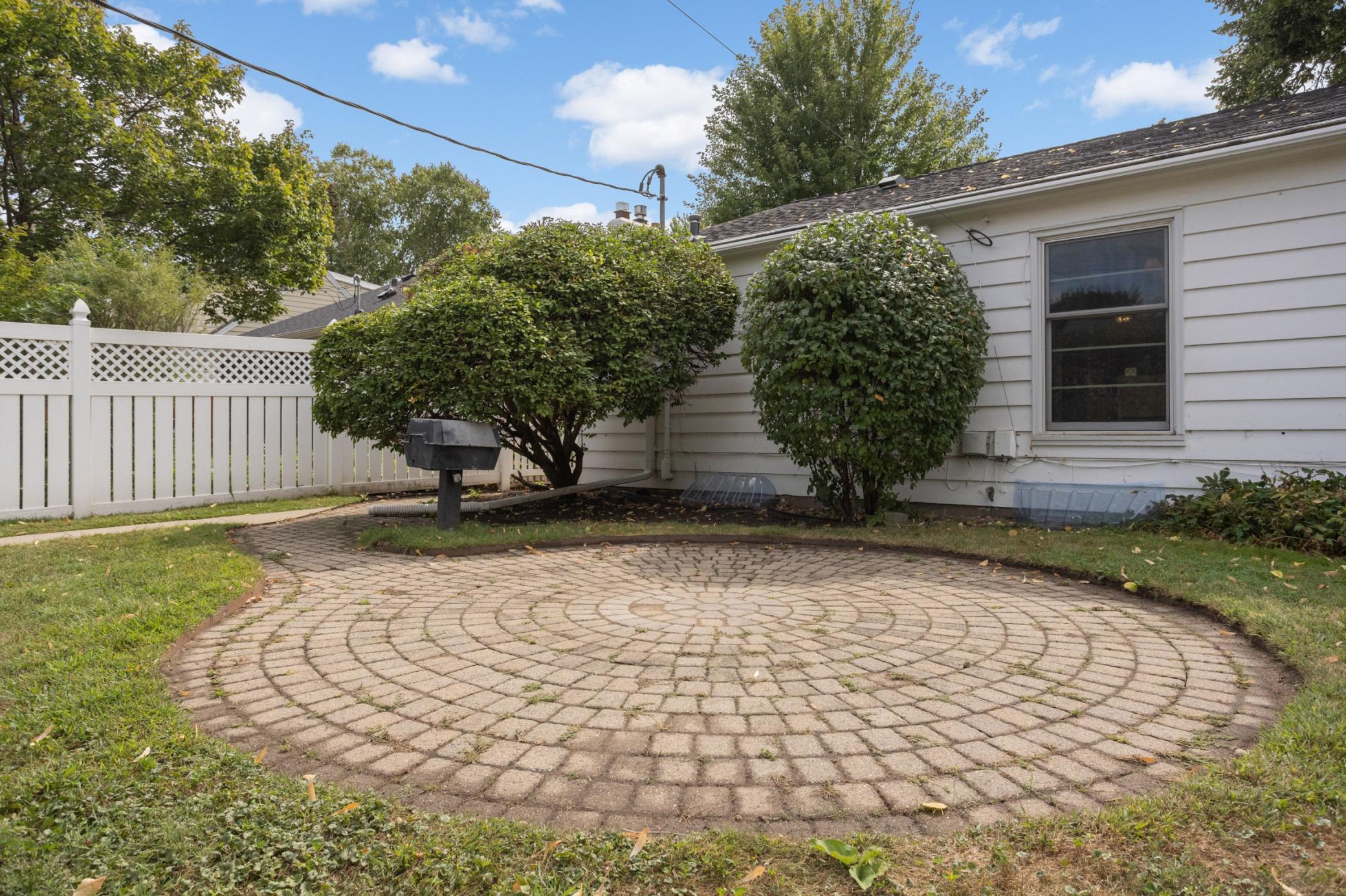 Large paver patio