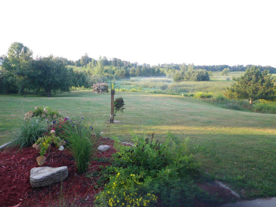 View south from the home in summer.