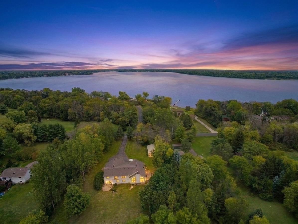 The home sits on a peninsula on the southern end of Green Lake.