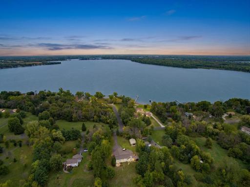 View looking north from above - the main basin of Green Lake.