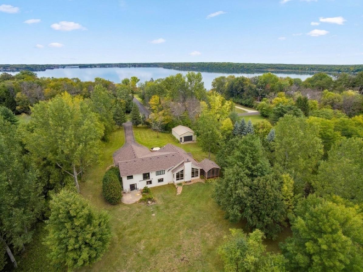 Large windows and a screen porch for enjoying the view.