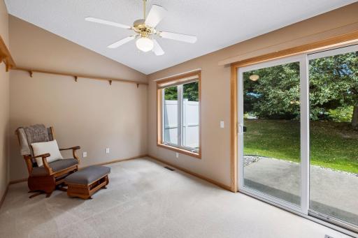 The fantastic sunroom offers valuable bonus living spaceâperfect for relaxing, reading, entertaining, or creating a cozy sitting room.