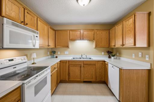 So much cabinet and counter space makes this kitchen functional and ready for everyday living.