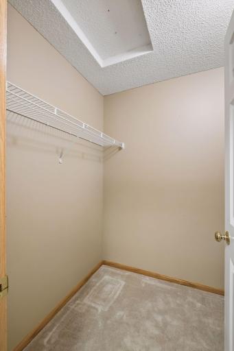 Storage is plentiful throughout the home, including this large closet conveniently located near the full bathroom.